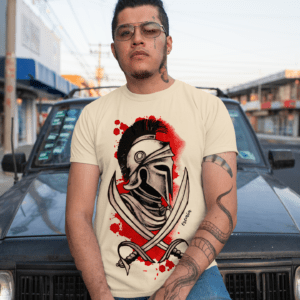 Camiseta bege São Jorge busto