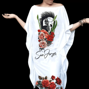 Alaka São Jorge com flores