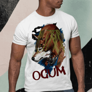 Camiseta Ogum e lobo