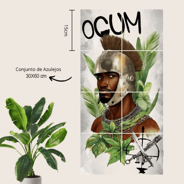 Conjunto de azulejos Ogum