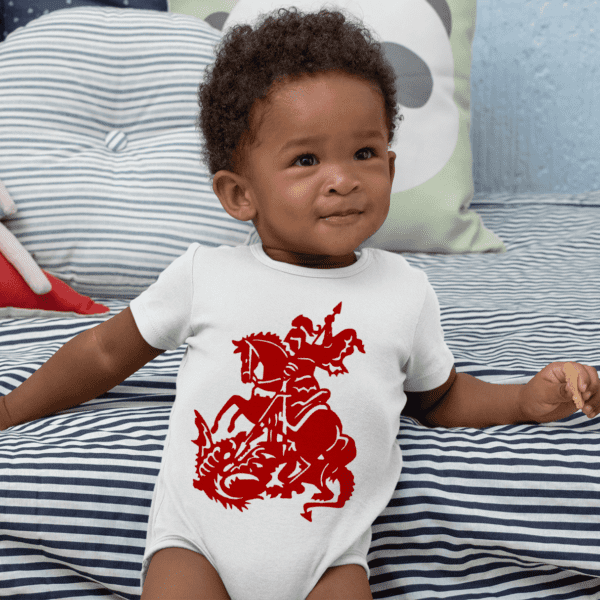 Body infantil São Jorge silhueta