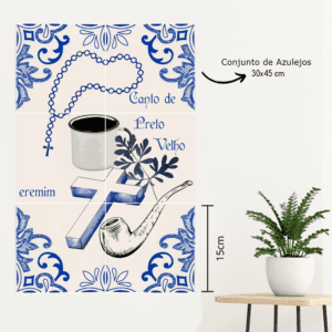 Conjunto de Azulejos Canto de Preto Velho