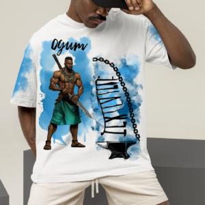 Camiseta Ogum, aquarela