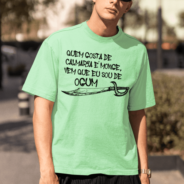 Camiseta verde água Filho de Ogum