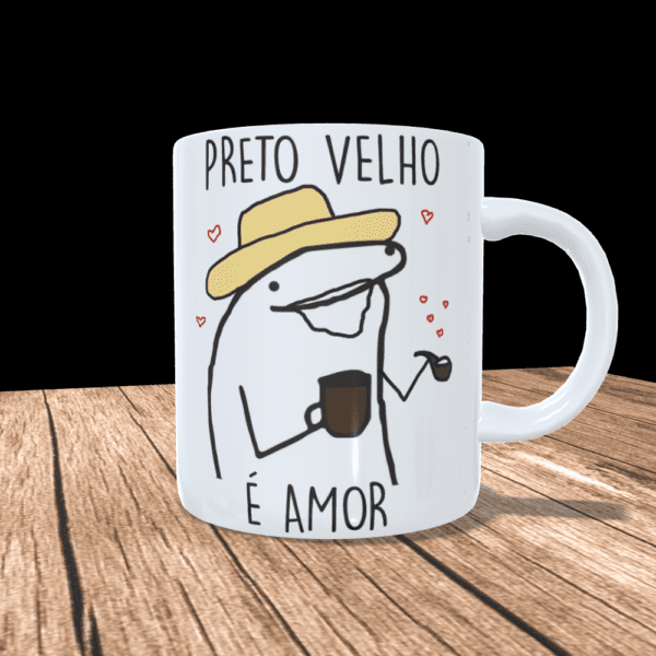 Caneca Preto Velho é amor