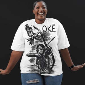 Camisa Cabocla atirando estampa total