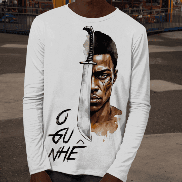 Camiseta de manga longa Espada de Ogum