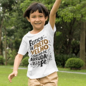 Camiseta infantil Feitiço De Preto Velho
