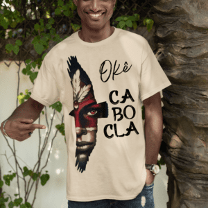 Camiseta Cabocla e pássaro