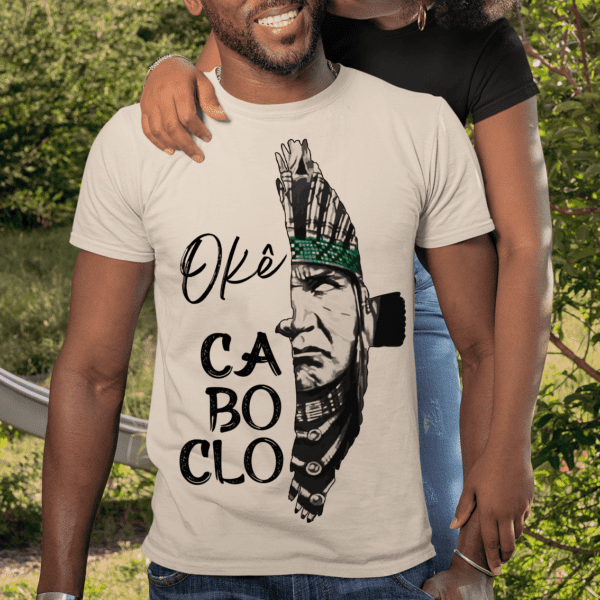 Camiseta Caboclo e pássaro