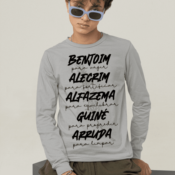 Camiseta de manga longa de Axé ervas