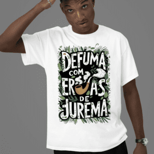 Camiseta de Preto Velho ervas de Jurema