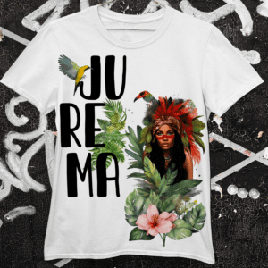 Camiseta Cabocla Jurema com flores