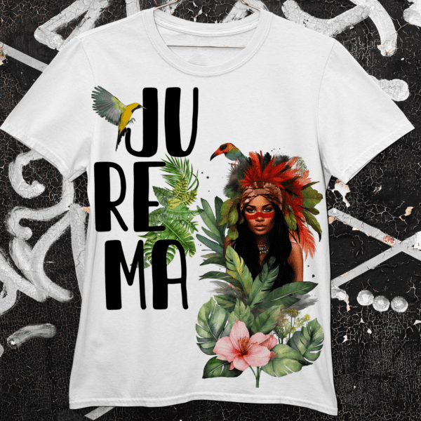 Camiseta Cabocla Jurema com flores