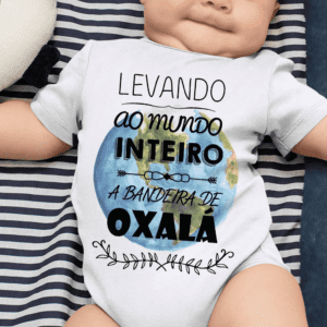 Body infantil Bandeira de Oxalá