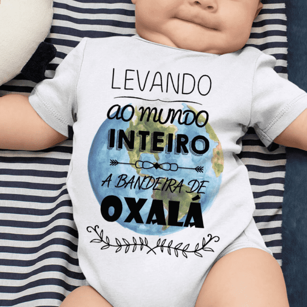Body infantil Bandeira de Oxalá