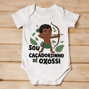 Body infantil Caçadorzinho de Oxóssi