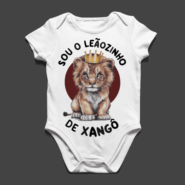 Body infantil Leãozinho de Xangô