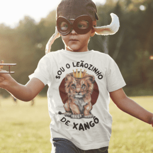 Camiseta infantil Leãozinho de Xangô