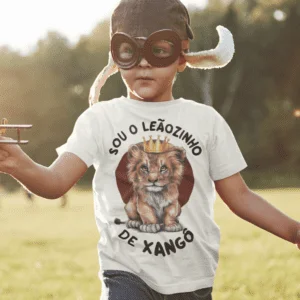 Camiseta infantil Leãozinho de Xangô