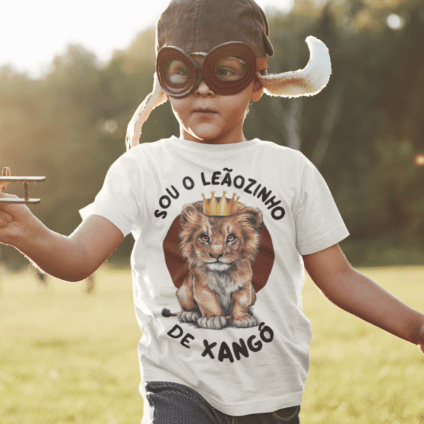 Camiseta infantil Leãozinho de Xangô