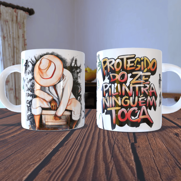 Caneca Zé Pilintra pixação