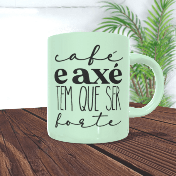 Caneca café e axé