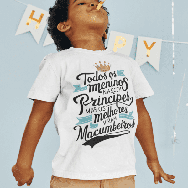 Camiseta infantil Príncipe do axé