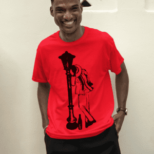 Camiseta vermelha Zé Pilintra silhueta