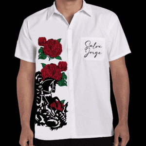 Camisa Social São Jorge florido
