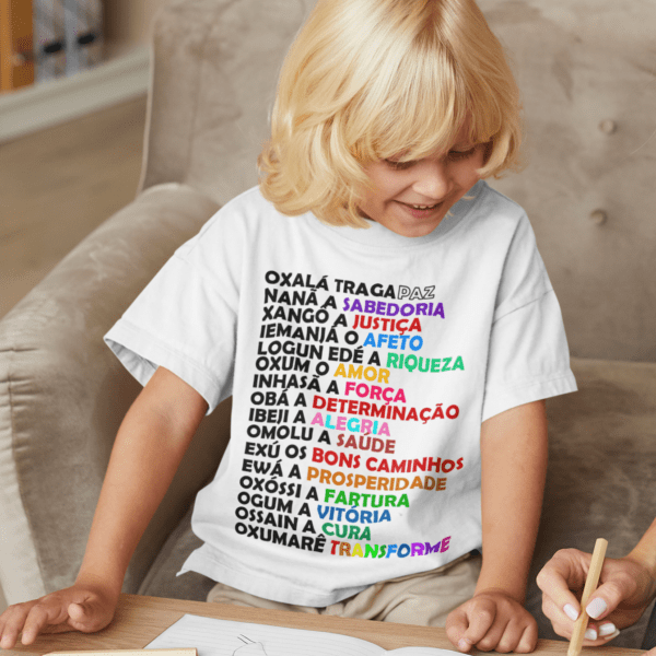 Camiseta infantil Todos Os Orixás