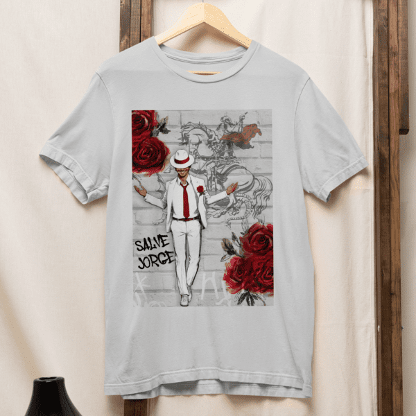 Camiseta Zé Pilintra e São Jorge na pixação