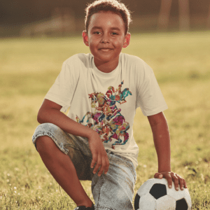 4- Camiseta infantil São Jorge florido