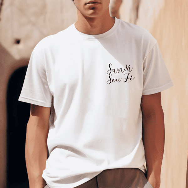 Camiseta Zé Pilintra preto e branco frente