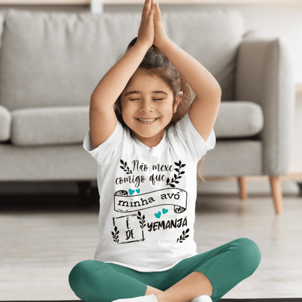 Camiseta Infantil Vovó De Yemanjá