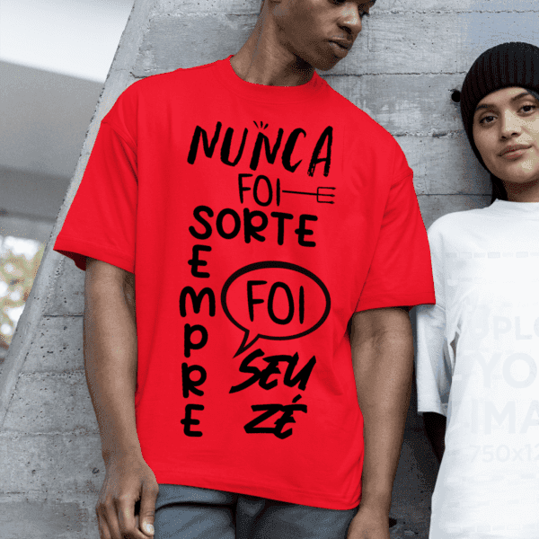 Camiseta Nunca foi sorte Zé Pilintra