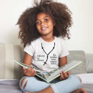 Camiseta infantil Adorei As Almas Preta Velha