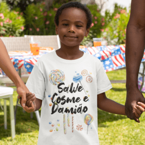 Camiseta infantil Cosme e Damião