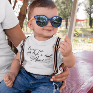 Camiseta infantil Livra-nos do mal, axé