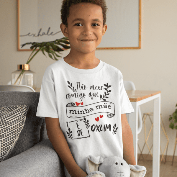 Camiseta infantil minha mãe é de Oxum