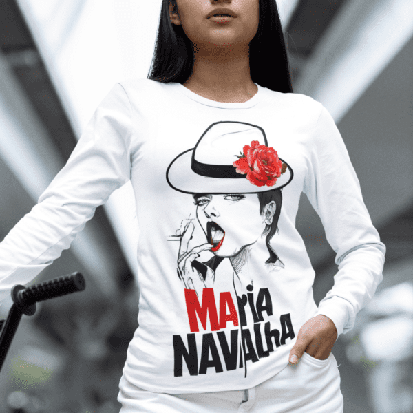 Camiseta de manga longa Maria Navalha