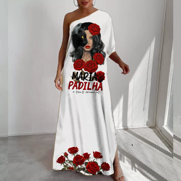 Vestido de um ombro só Maria Padilha