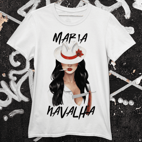 Camiseta Maria Navalha rosto