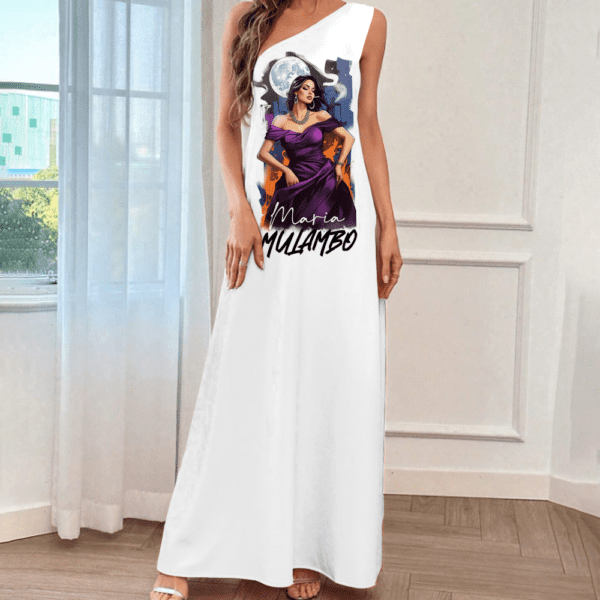 Vestido longo sem manga Maria Mulambo