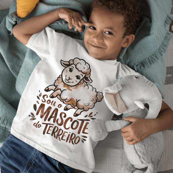 Camiseta Infantil de axé Mascote do terreiro