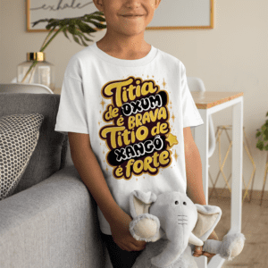 Camiseta infantil Tios de Oxum e Xangô