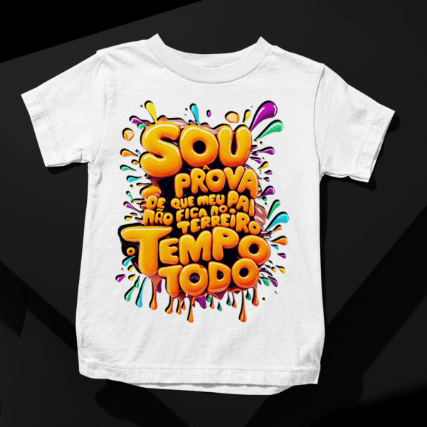 Camiseta infantil de axé Papai no terreiro