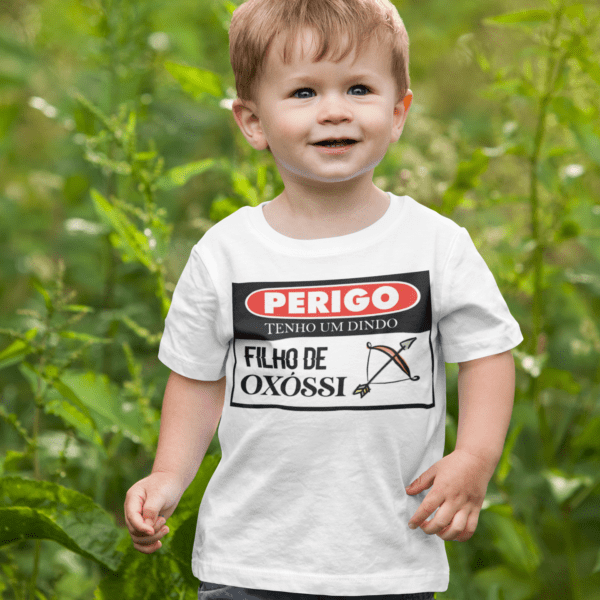 Camiseta infantil dindo de Oxóssi