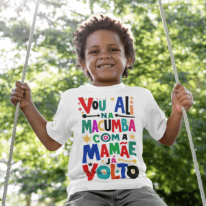 Camiseta Infantil Macumba com a mamãe