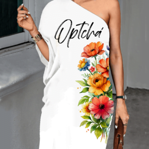 Vestido ombro único Cigana